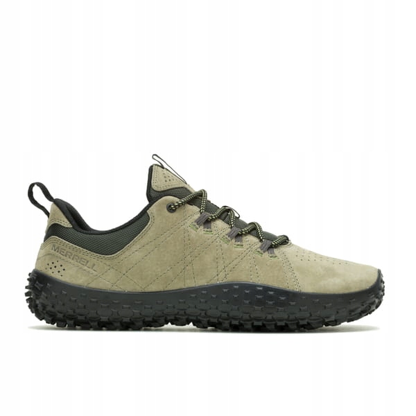 Pánské voděodolné trekové boty Merrell Barefoot Wrapt olivové 45