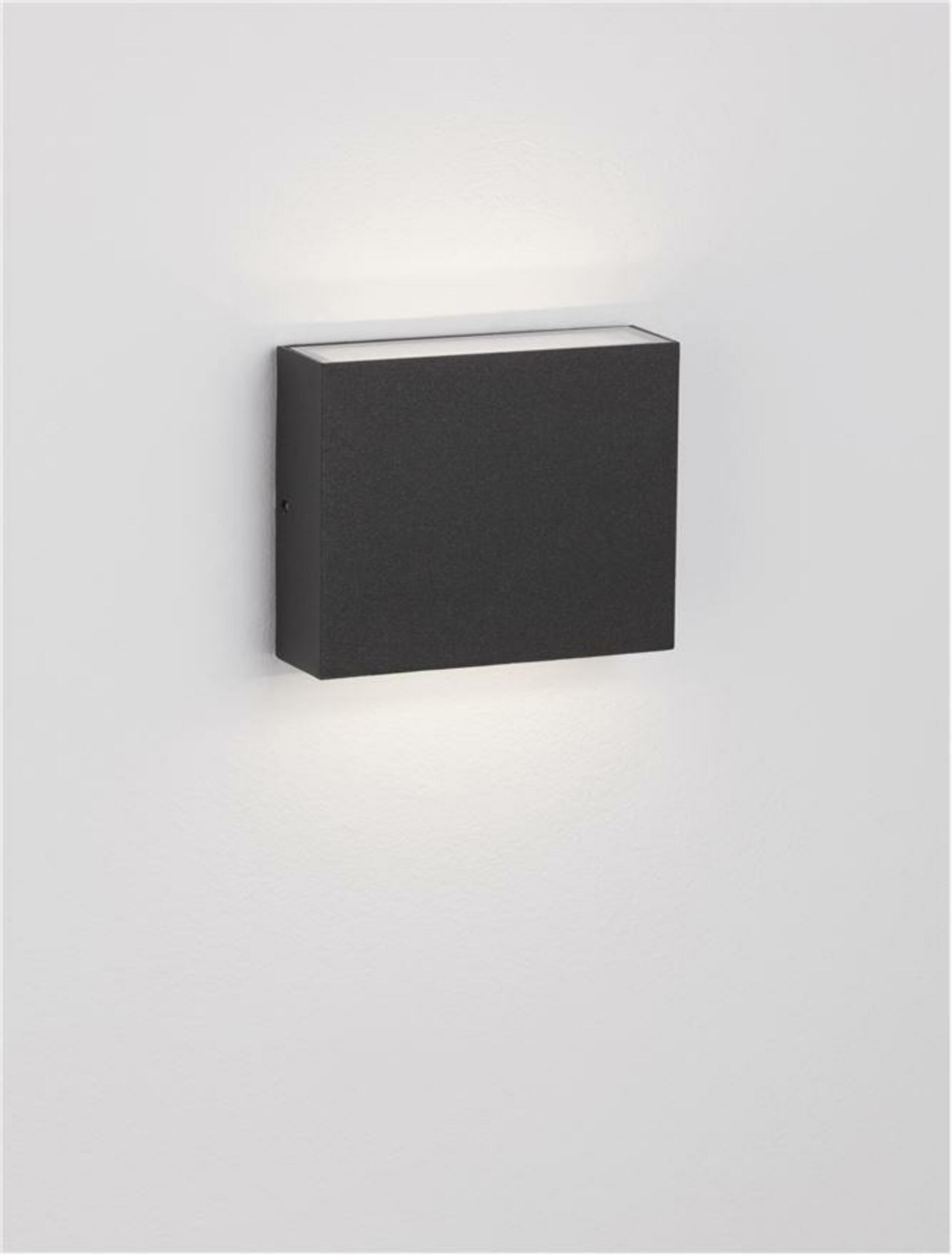 Nova Luce vonkajšie nástenné svietidlo Dewi antracitový hliník a číre sklo Le