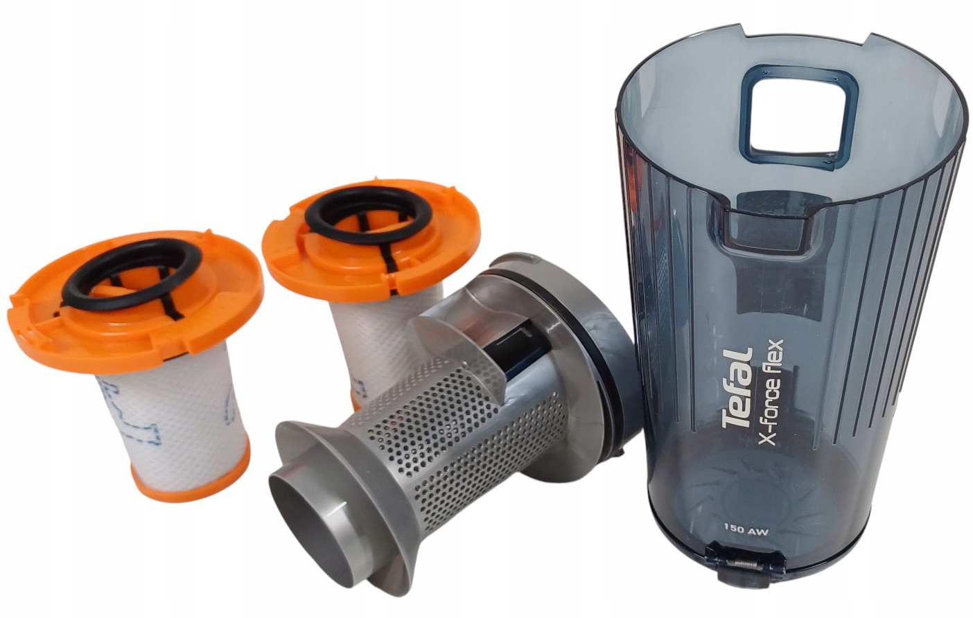 Pojemnik na kurz Tefal X-Force Flex 13.60 do odkurzacza Oryginał 2 filtry
