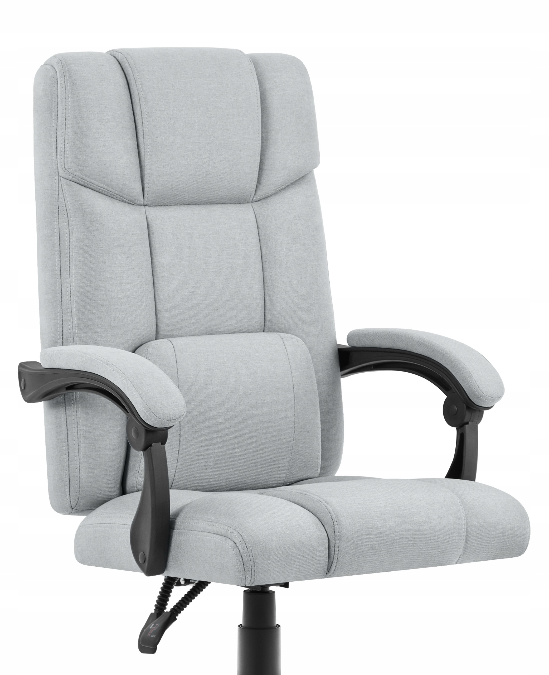 FOTEL BIUROWY MATERIAŁOWY CABRO C505 SZARY TKANINA