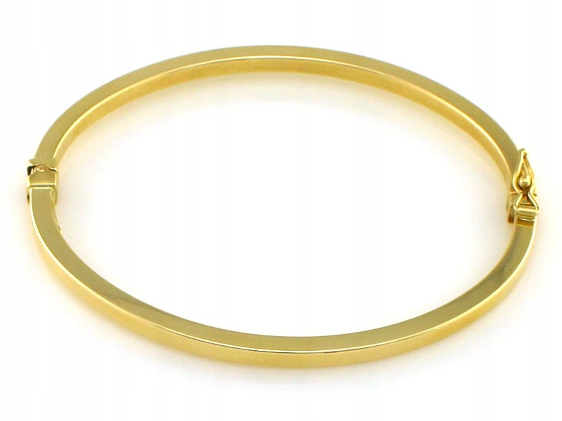 Náramok zlatý pevný kruh r17
