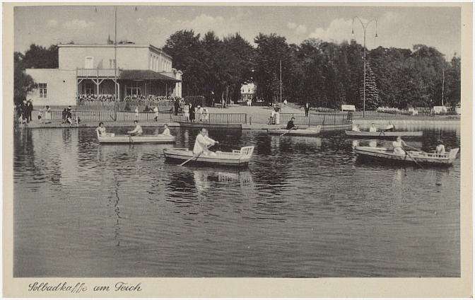 Inowrocław Hohensalza Solbadkaffe am Teich 1939-1944
