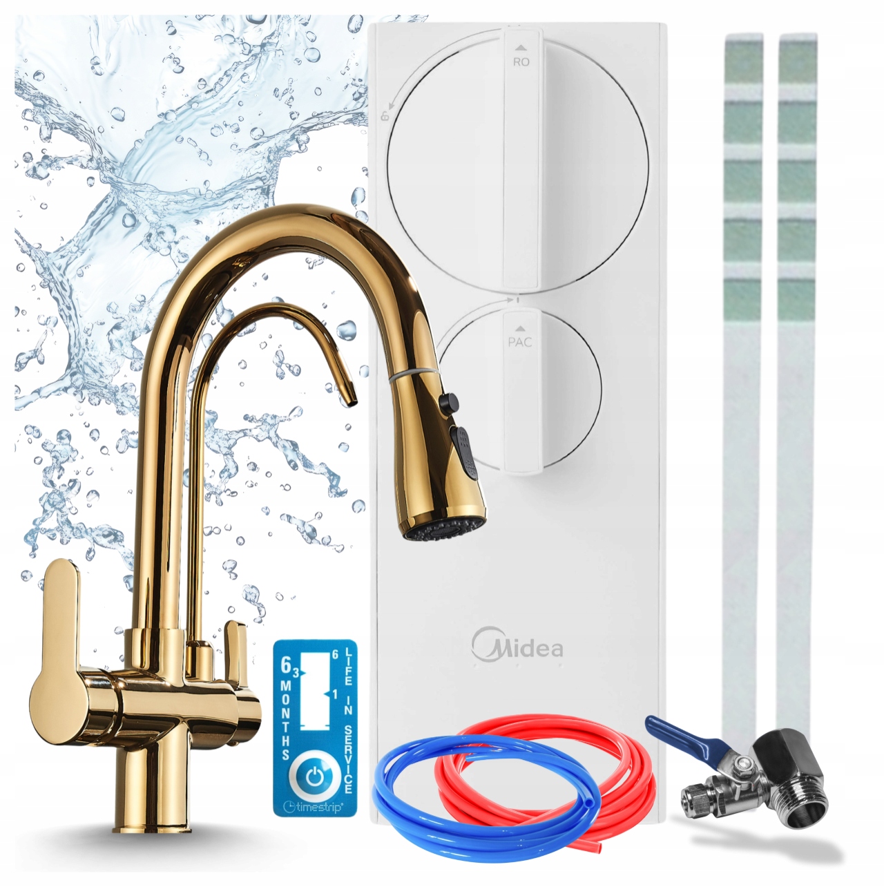 Kohútik Na Filter Vody Kuchynský Pzh A Filter Midea RO5 400GPD Reverzná Osmóza