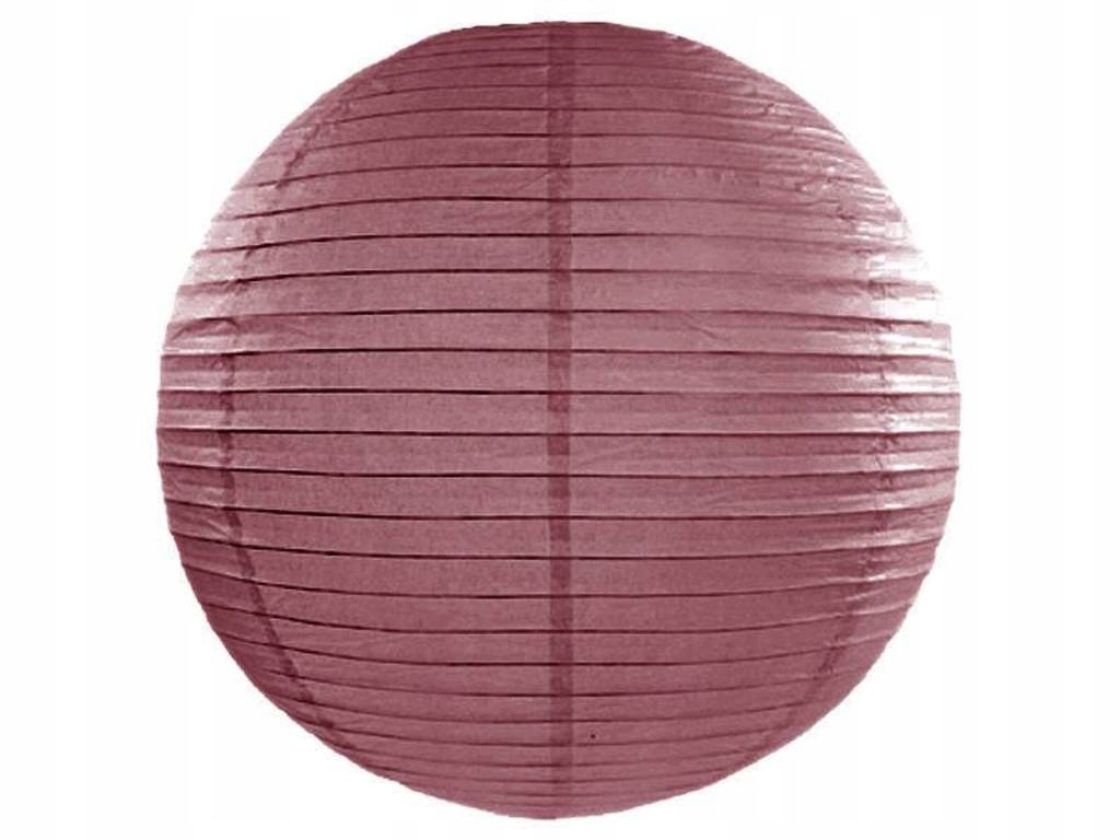

Lampion papierowy kula 45cm marsala