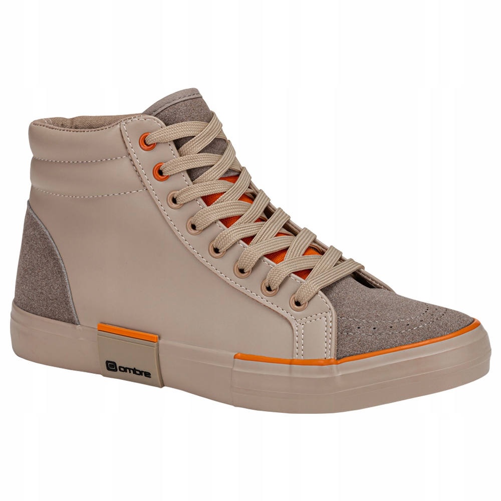 

Buty męskie sneakersy sznurowane beżowe T376 42