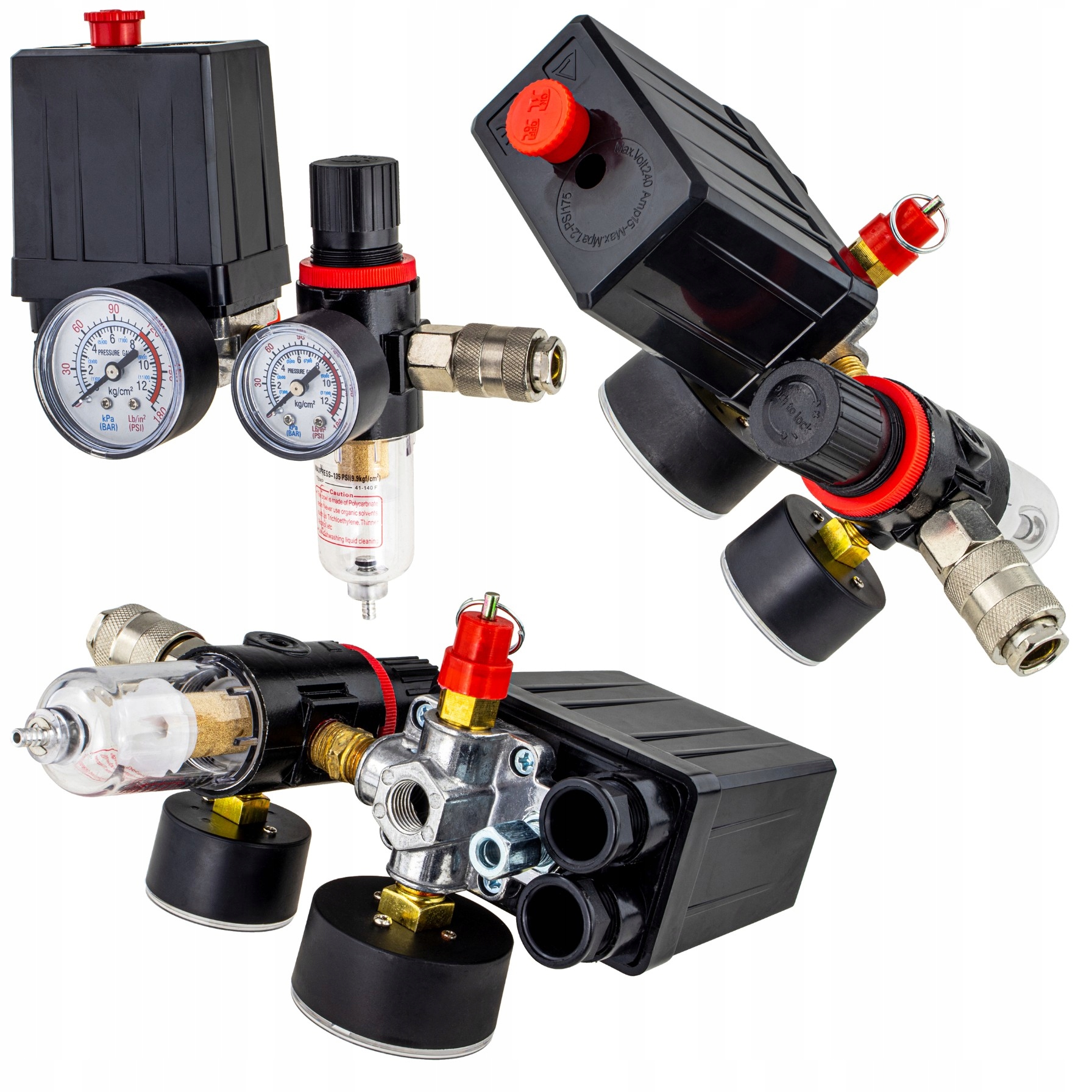 REDUKTOR CIŚNIENIOWY WYŁĄCZNIK PRESOSTAT KOMPRESOR