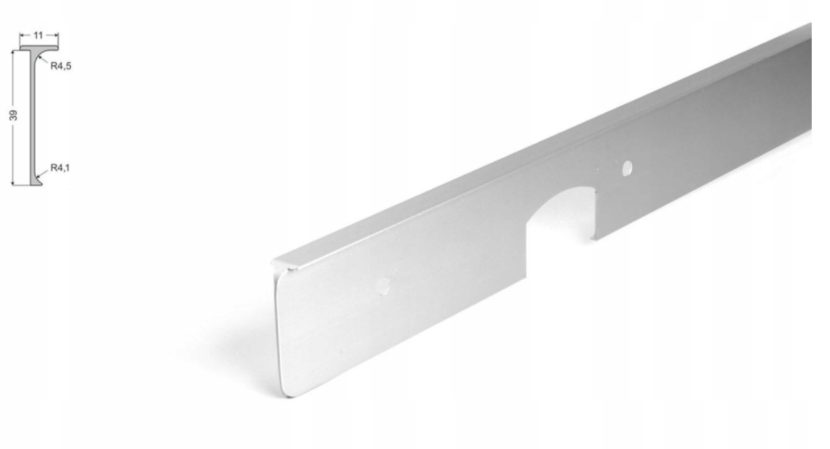 

Listwa kątowa do blatu 38 mm Aluminium