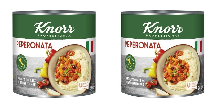 Levně 2x 2,6 kg Knorr Peperonata (nakrájená paprika)