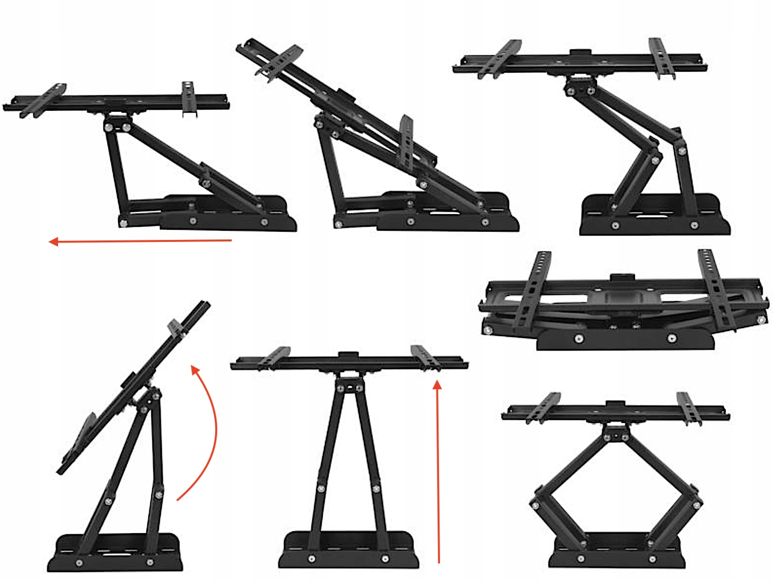MOCNY REGULOWANY UCHWYT TELEWIZOR WIESZAK TV 36-70 Model Tytan Maxxim