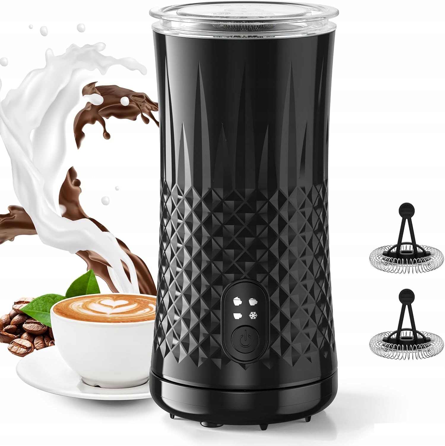 Elektrický napěňovač mléka 4v1, automatický napěňovač za studena