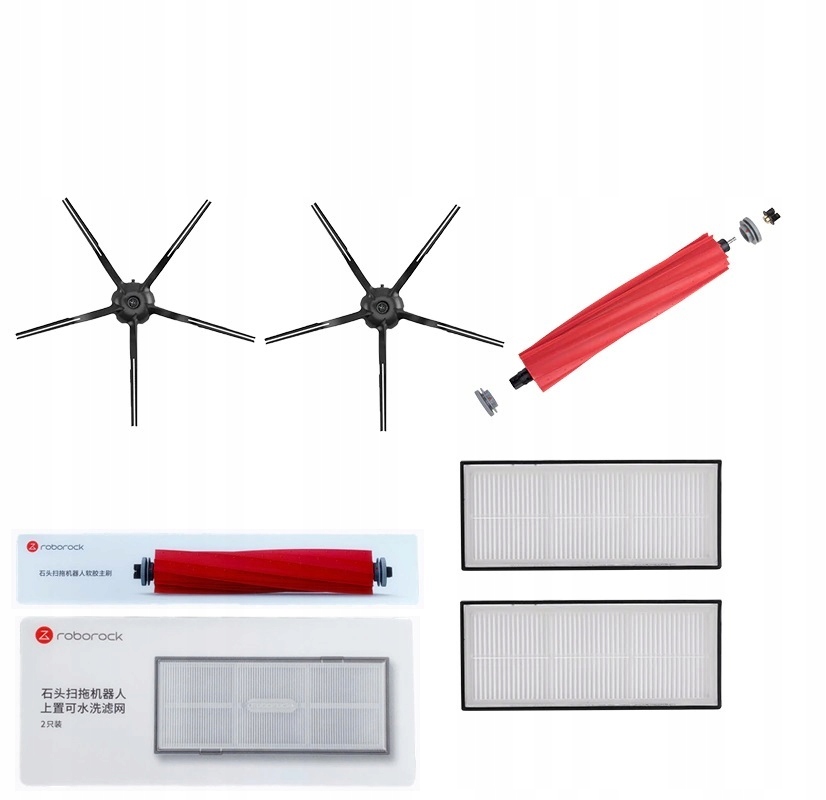 Zestaw 2x Filtry 3x Szczotki Xiaomi Roborock S7