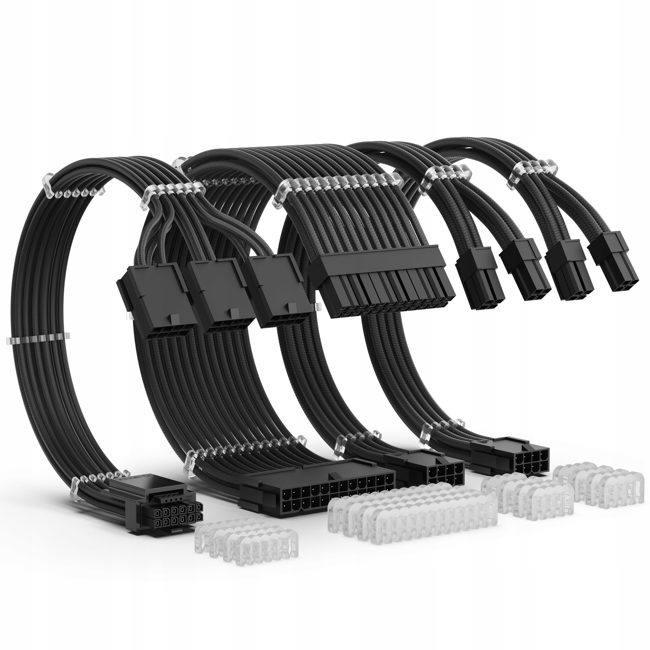 Zestaw przedłużaczy do zasilacza Atx 12VHPWR 4 Kit 16 Awg AsiaHorse Sleeved