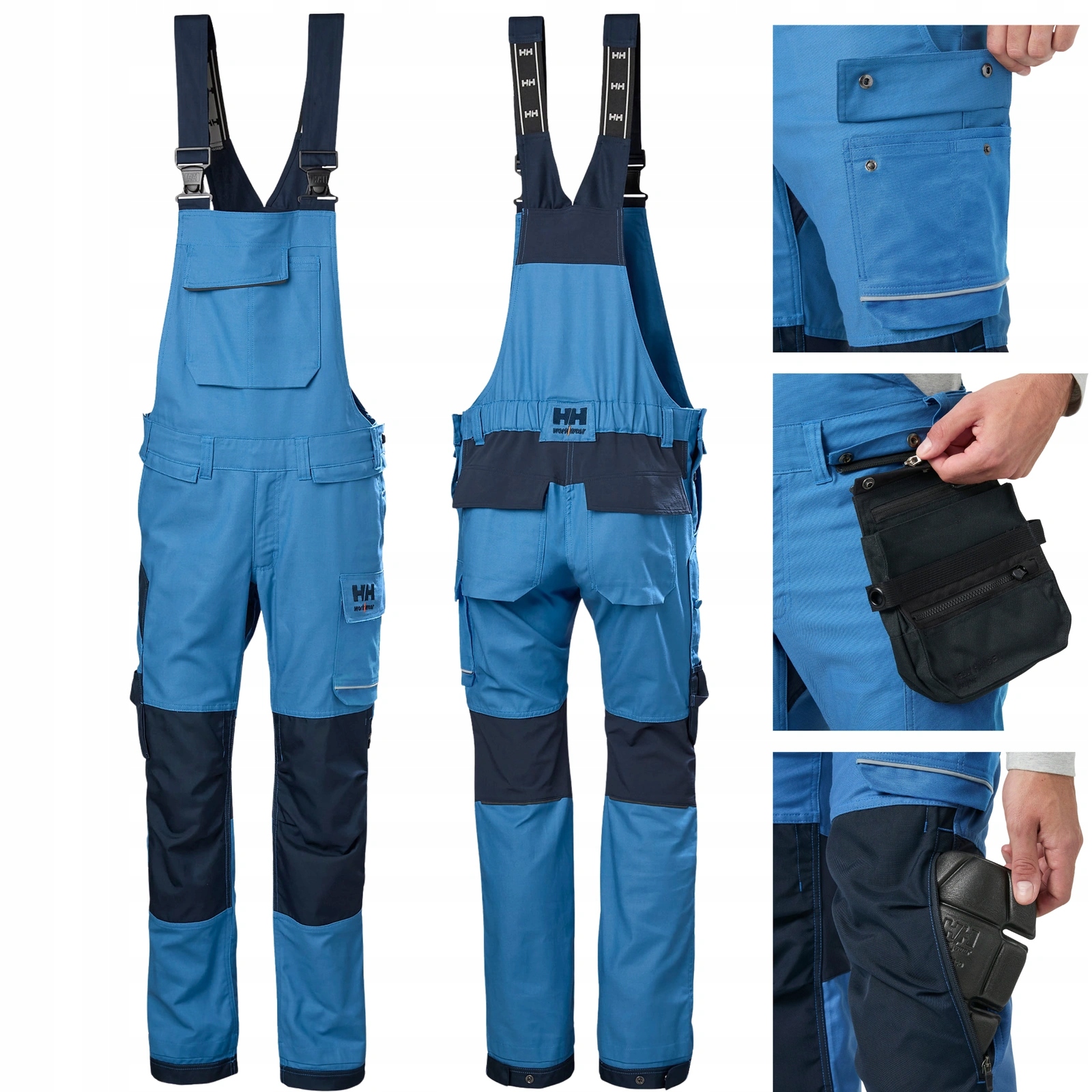 Spodnie robocze ogrodniczki bawełniane Helly Hansen Oxford 77615-595-48