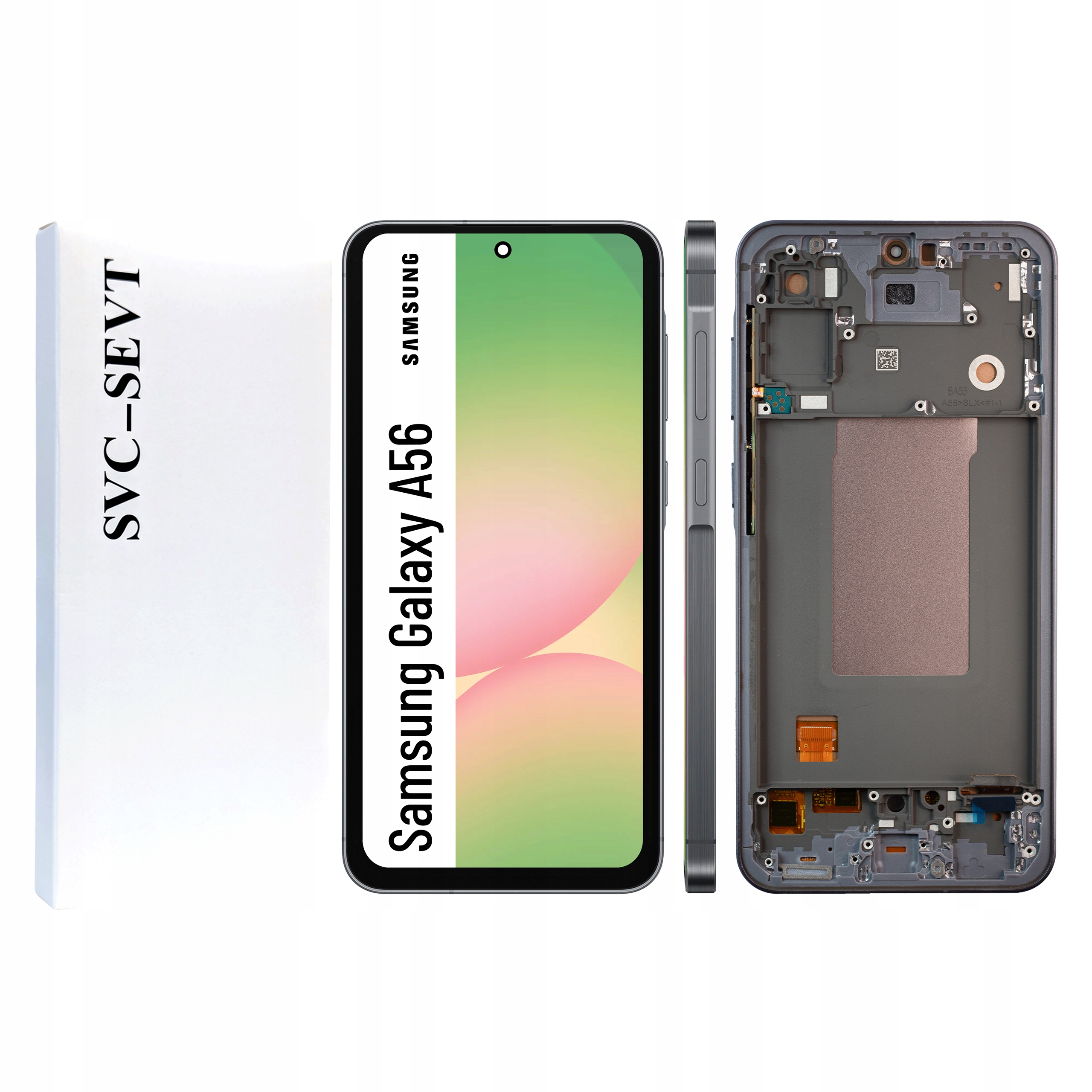 Displej s rámčekom pre Samsung Galaxy A56 Originál Zila Panel LCD Graphite