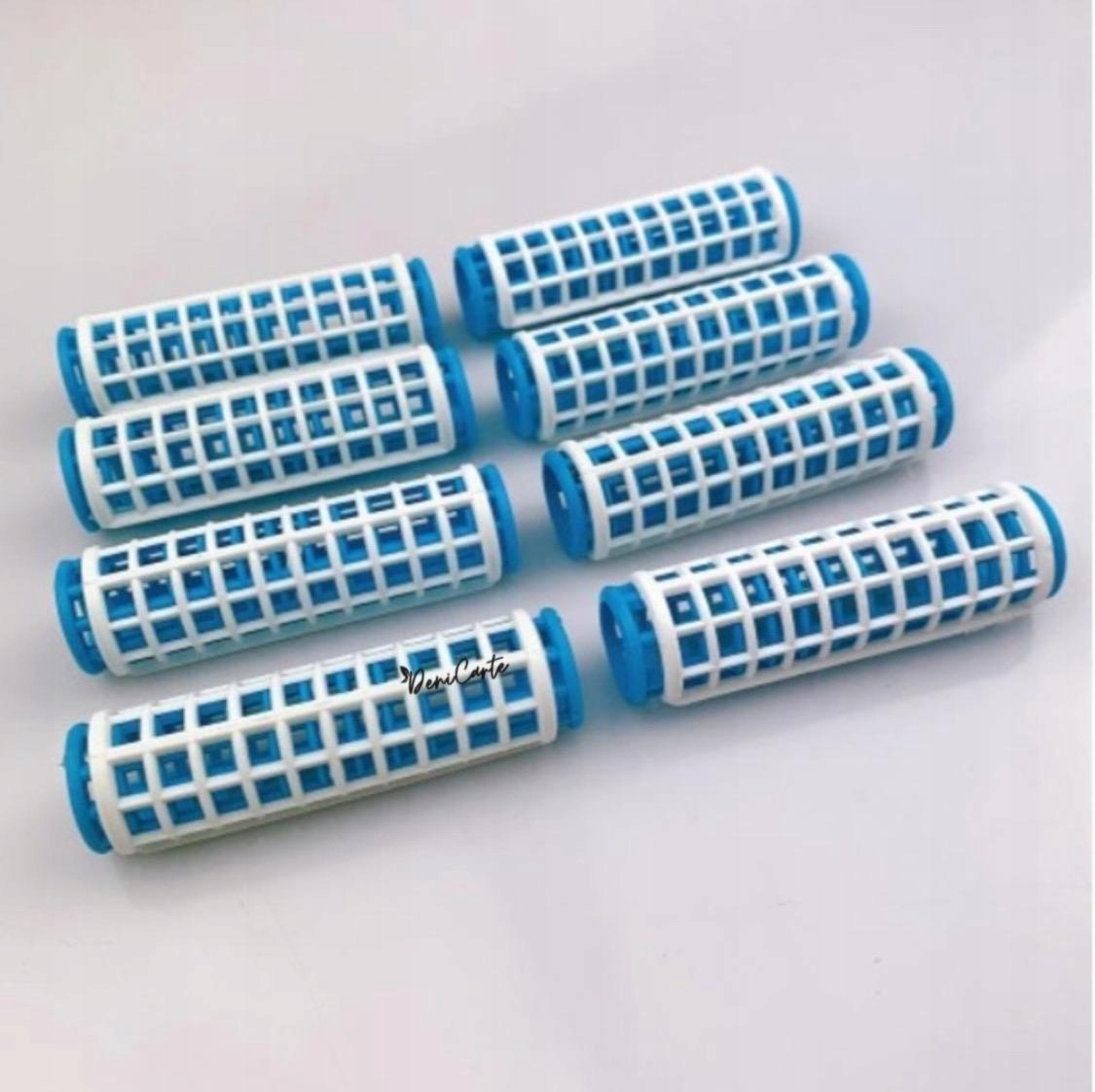 DENI CARTE WAŁKI DO WŁOSÓW Z NAKŁADKĄ CIENKIE 8 SZT LOKI FALE Marka Deni Carte