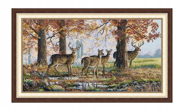 Kanva s potiskem vyšívací sada (kanva,mulina)