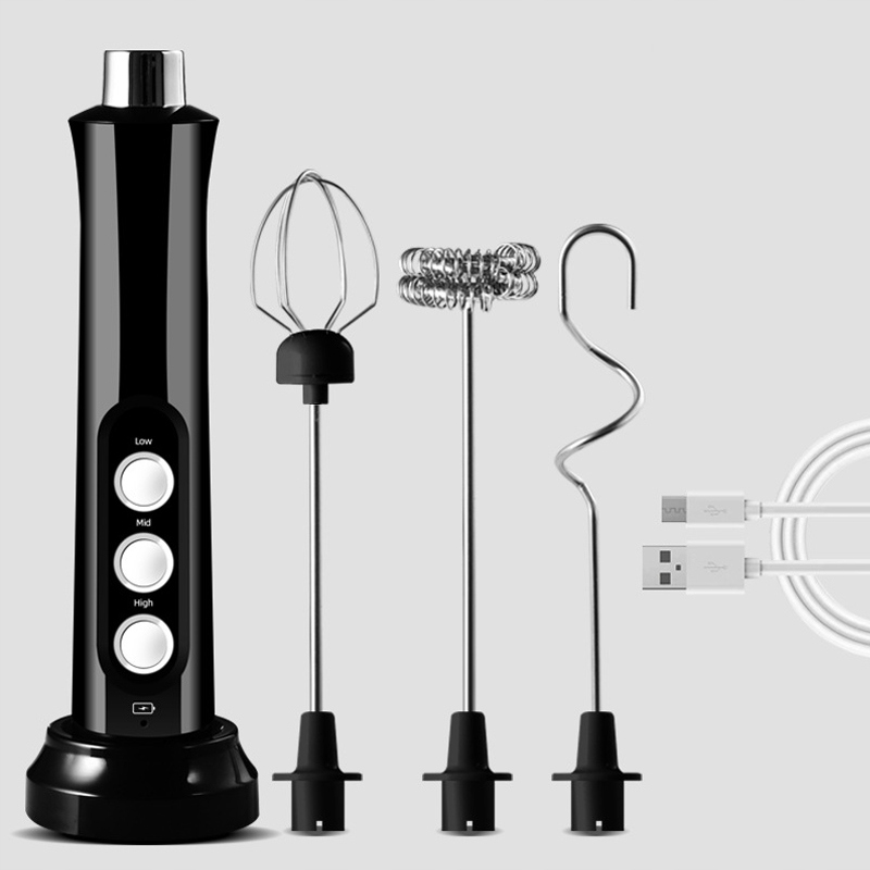 ELEKTRYCZNY BEZPRZEWODOWY SPIENIACZ UBIJACZ DO MLEKA MINI MIKSER USB 3w1 Podgrzewanie nie