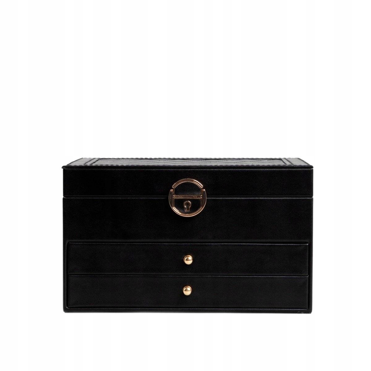 Šperkovnice na bižuterii Virello kufřík černá 23x17x13,5 cm Homla