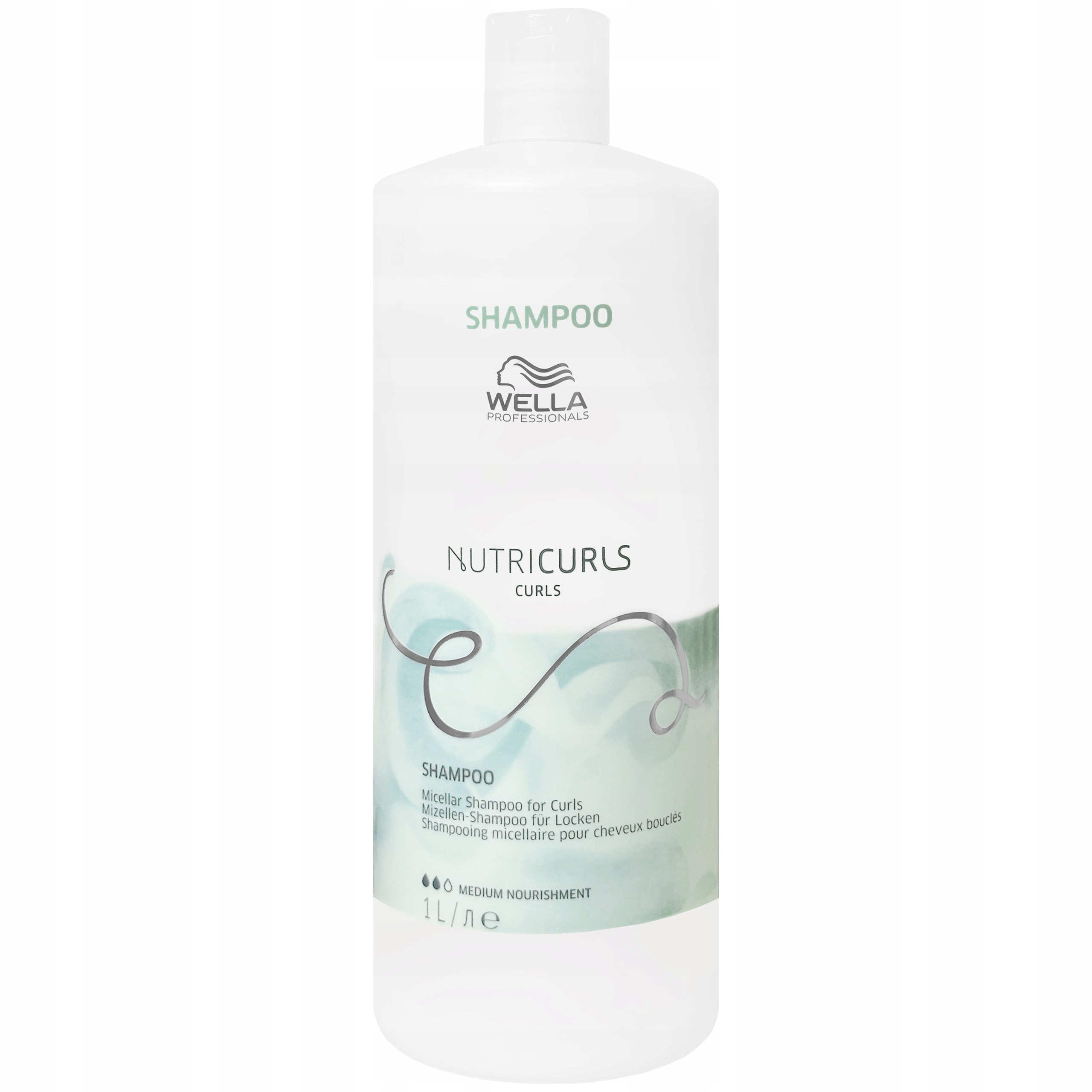 Wella Nutricurls Curls Shampoo šampon na kadeře s jojobovým olejem, 1000 ml