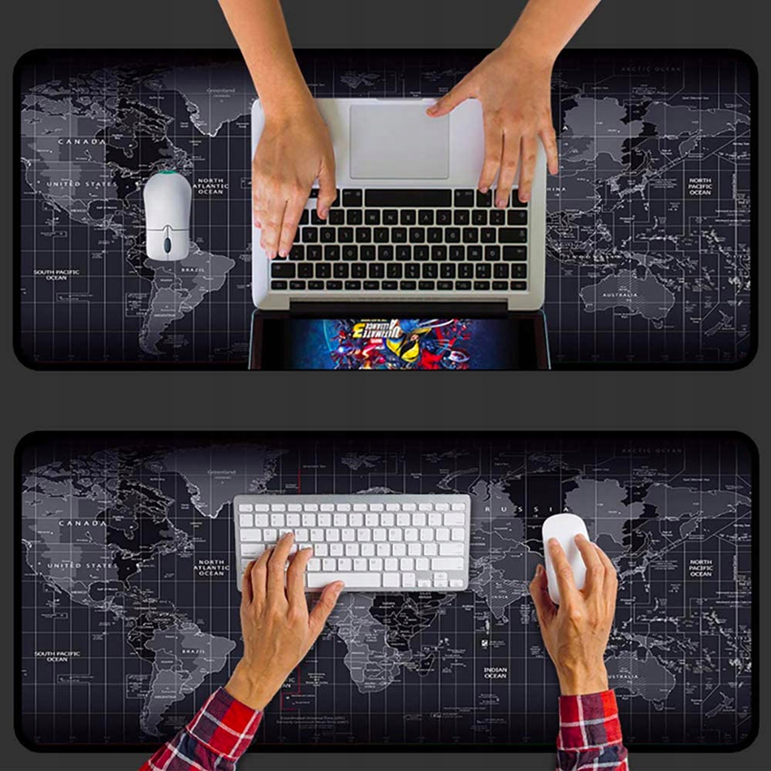 PODKŁADKA DLA GRACZY NA MYSZ GAMINGOWA DUŻA 90x40 POD MYSZKĘ NA BIURKO XXL Marka LAZYhome