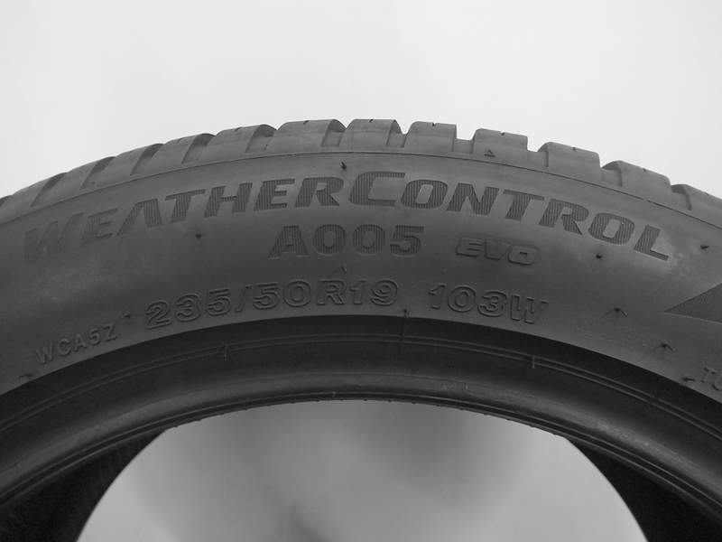 2Z 235/50R19 Bridgestone Weather Control A005 Evo 103W XL 0122 6,7 Model Weather Control A005 Evo