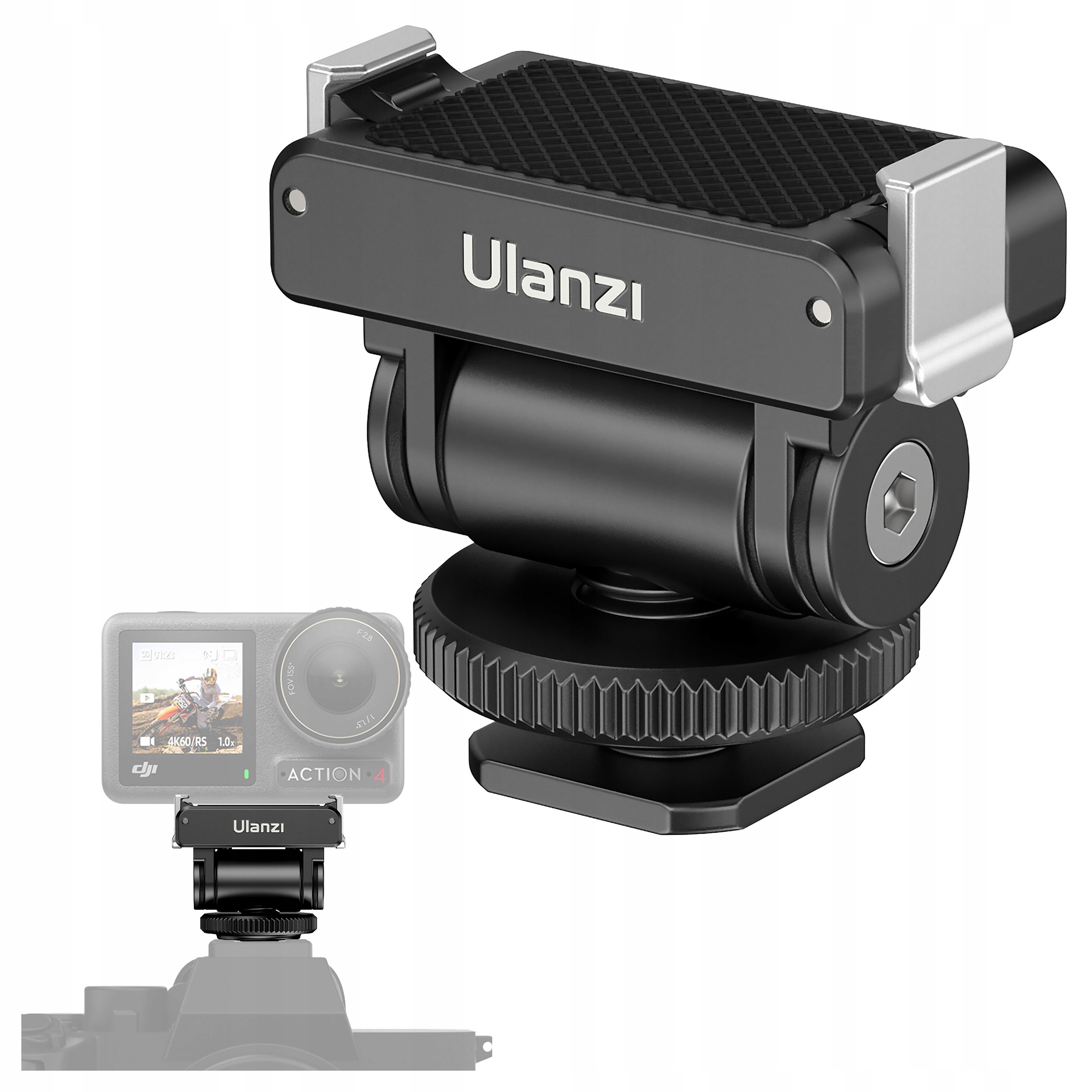 Adaptér Ulanzi CA22 Držák Upevnění 1/4“ studená patka pro Dji Action 3 4