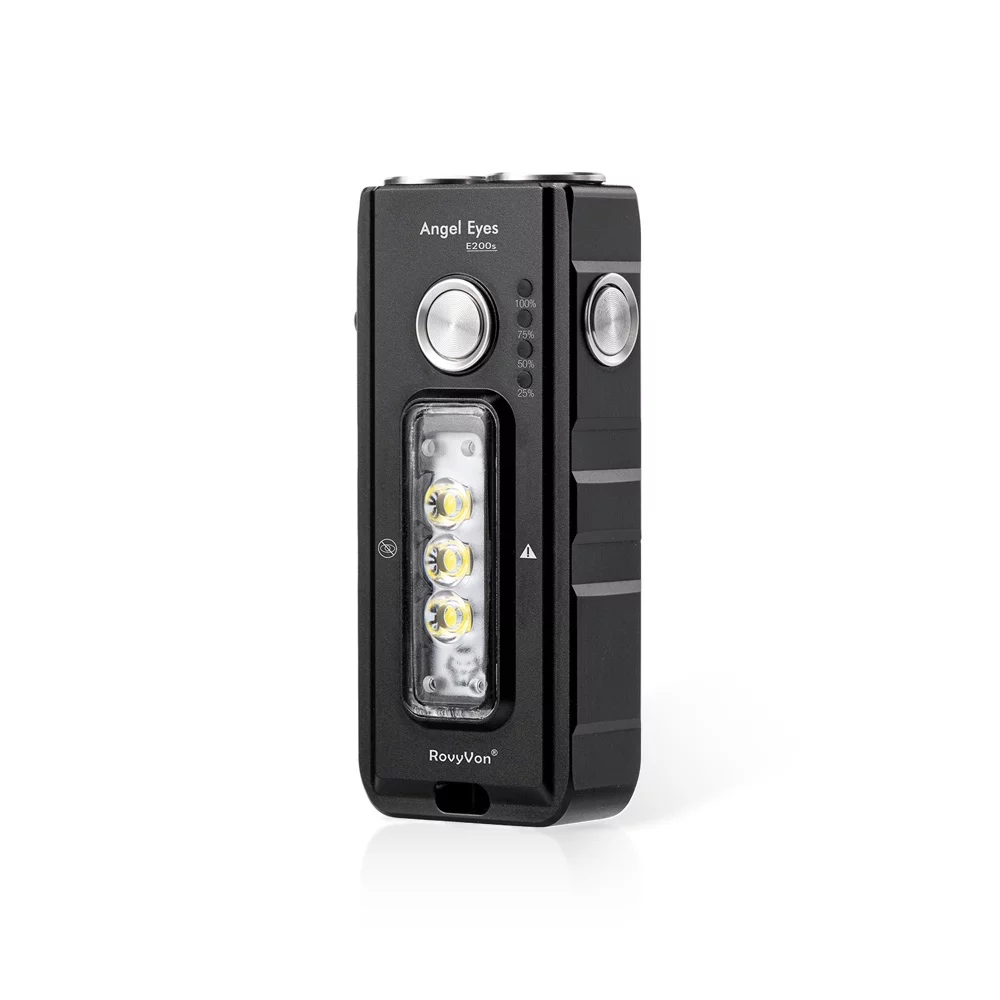 Latarka RovyVon Angel Eyes E200s Black Czarna 1650 Lumenów Multifunkcyjna: