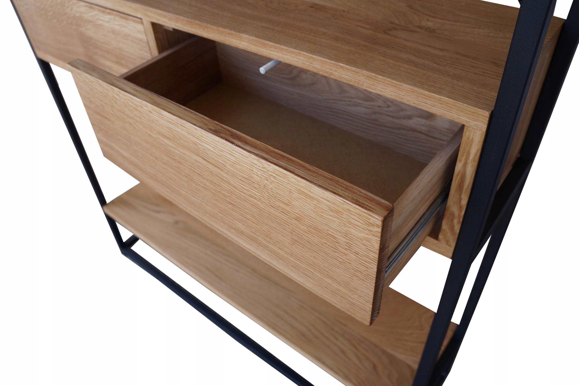 KONSOLA LOFT 100 CM LITY DĄB Z PÓŁKĄ SZUFLADY Kolor mebla inny kolor