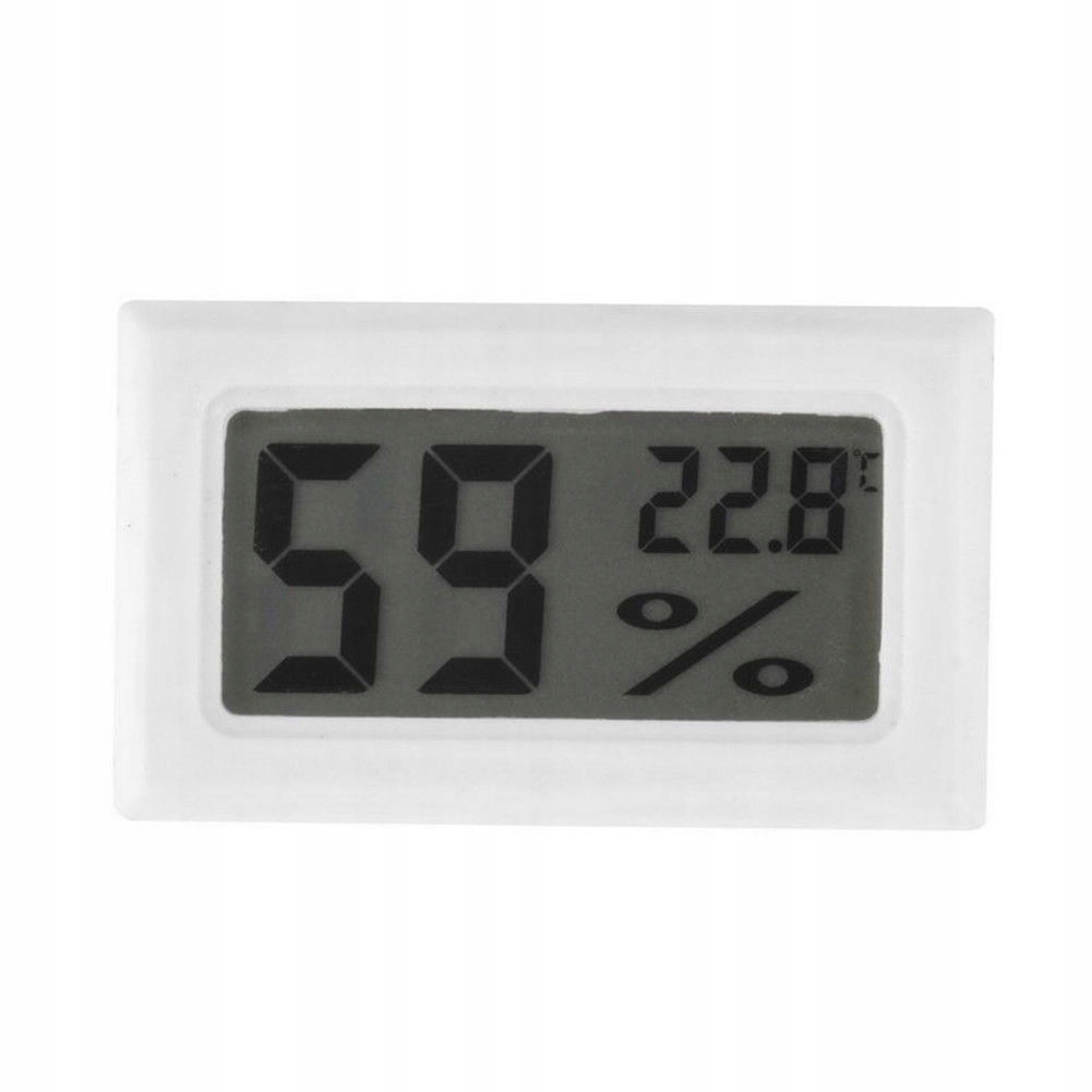 

Biały Termometr Higrometr LCD CO2 terrarium akwa