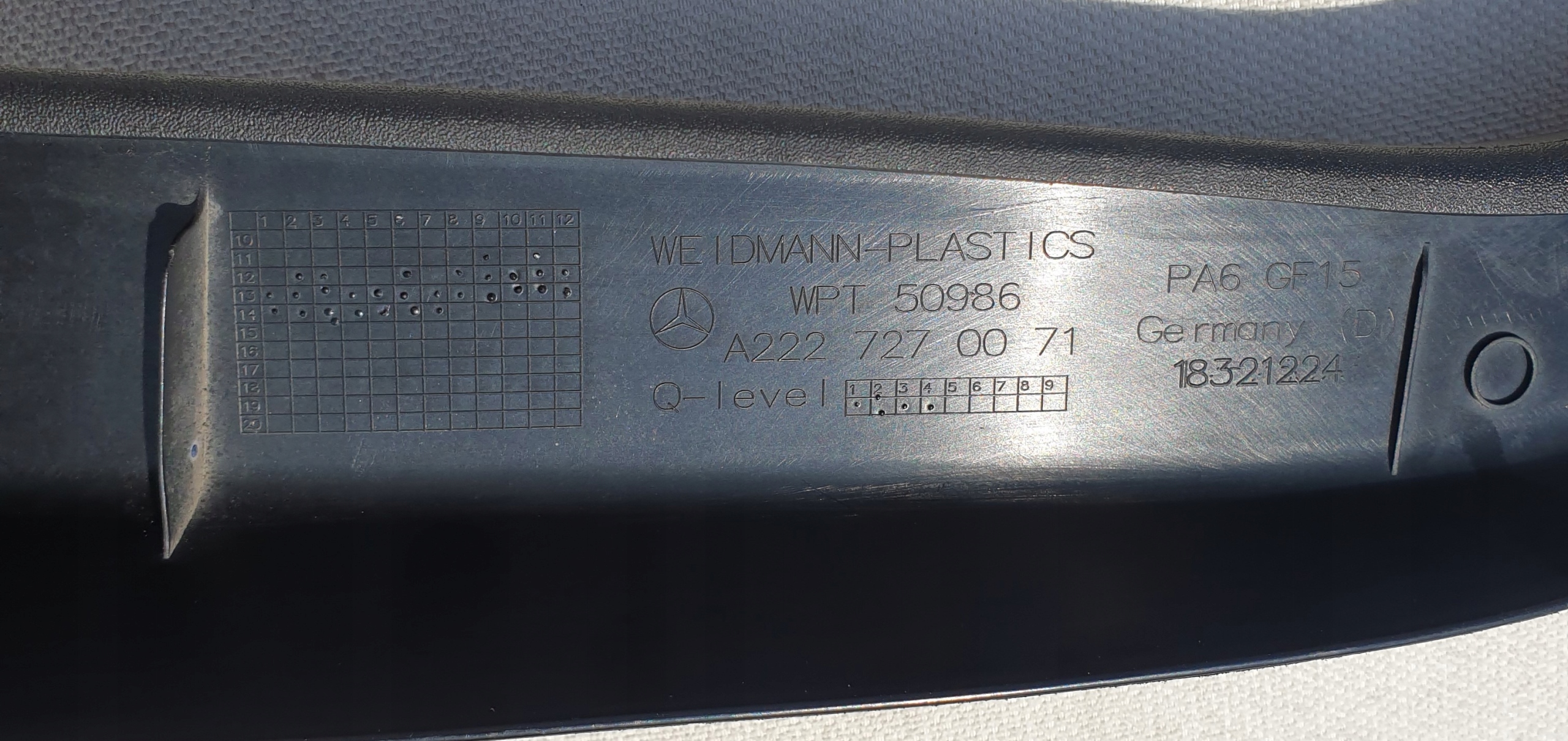 cover inner Z door frame LP MERCEDES S W222