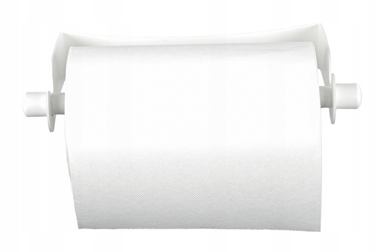 UCHWYT WIESZAK NA RĘCZNIK PAPIEROWY STAL 2w1 Biały