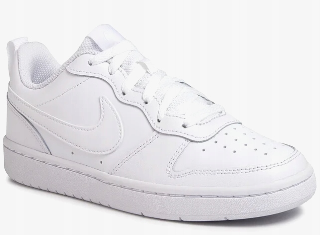 Nike Court Borough Low 2 (gs) Całe Białe BQ5448 100 R-40