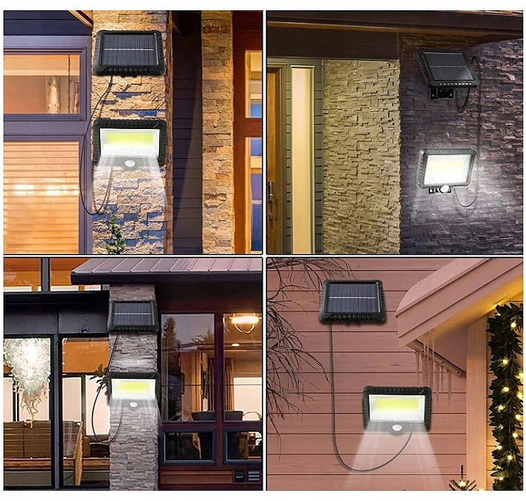 LAMPA latarnia SOLARNA LED CZUJNIK RUCHU ZMIERZCHU Grubość 30 mm