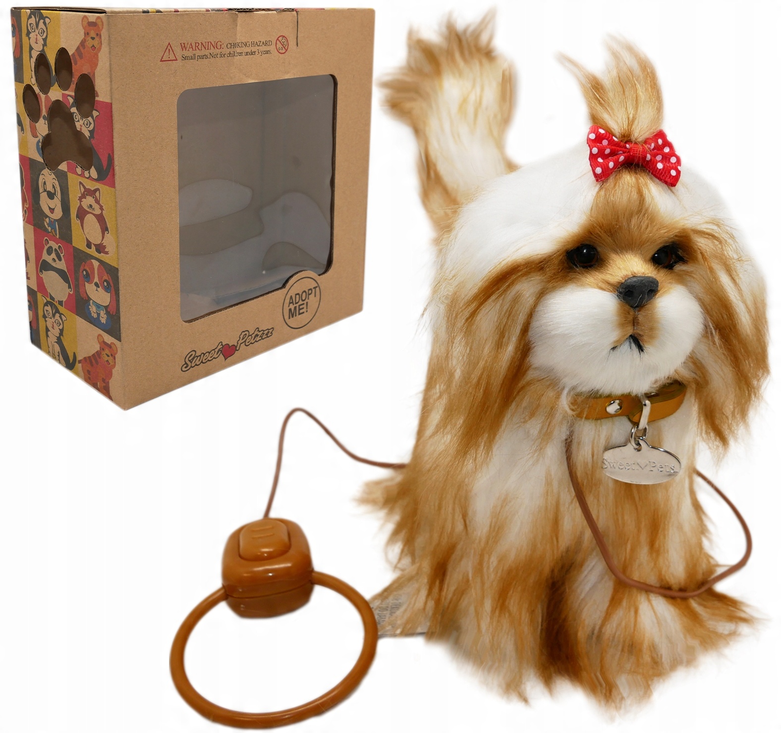 

Interaktywny Pies Na Smyczy shih tzu Chodzi Szczek