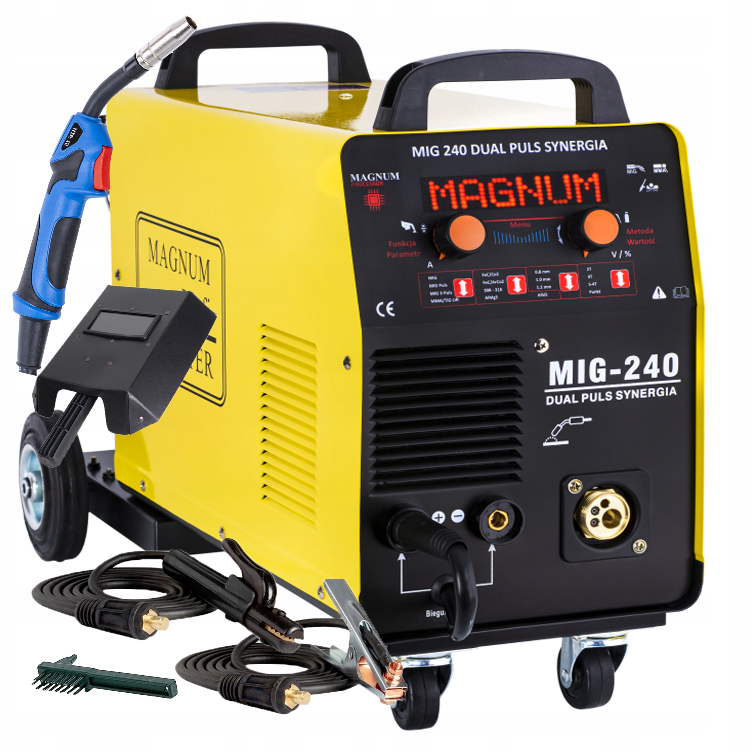 Migomat 240A spawarka Magnum Mig 240 Dual Puls Synergia Aluminium inox stal