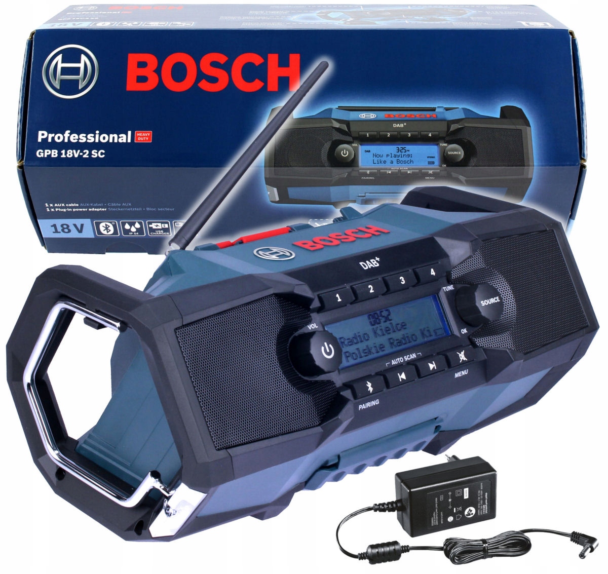 

Radio Budowlane Gpb 18V-2 Sc Bosch Bluetooth Dab+