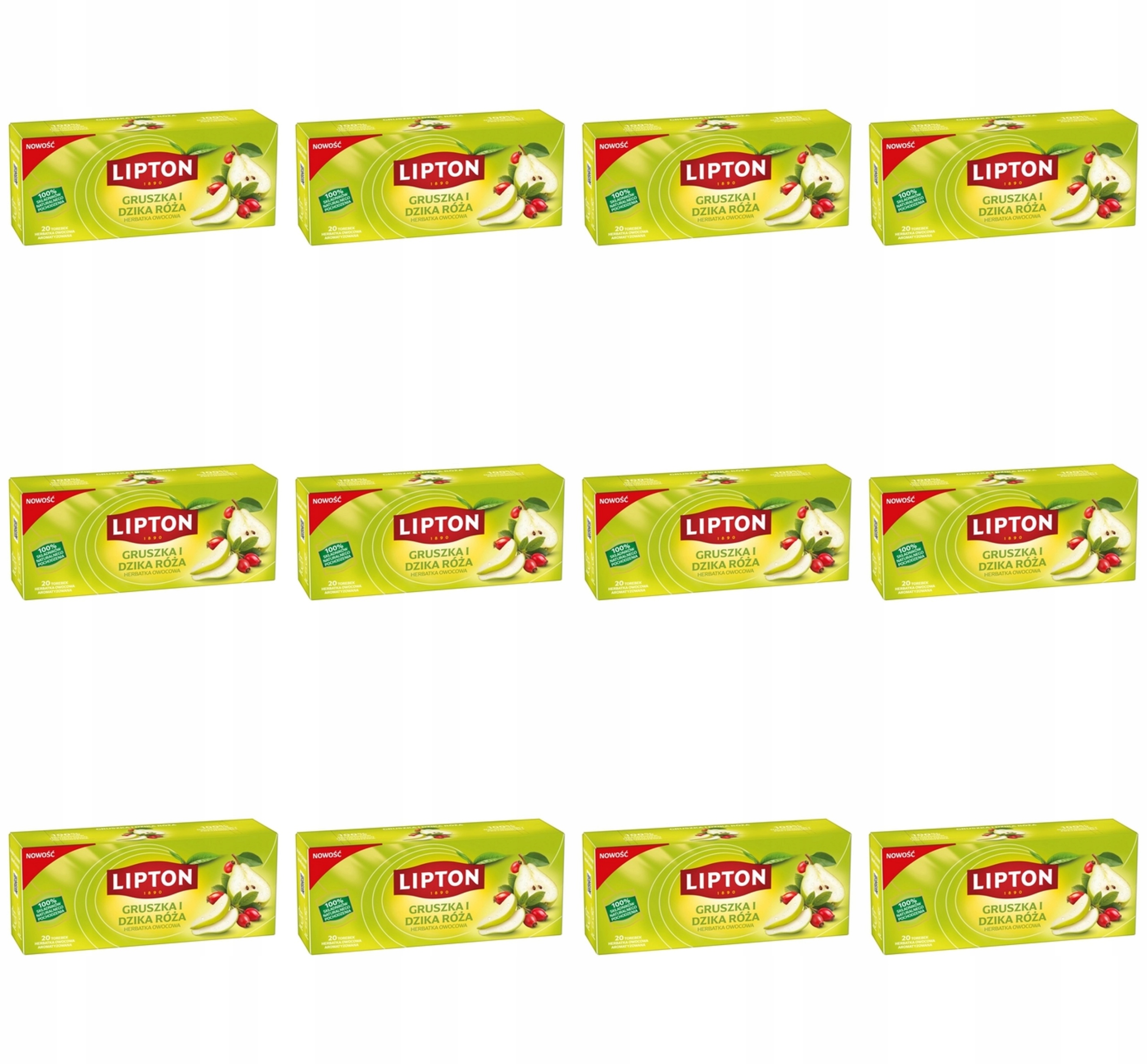 Lipton Fruit Hruška a Šípková Růže 20TB X12