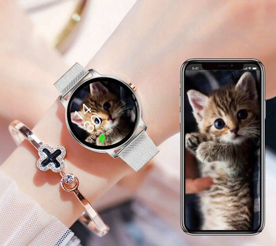 DAMSKI SMARTWATCH RUBICON PULS NATLENIENIE SMS FB Komunikacja Bluetooth