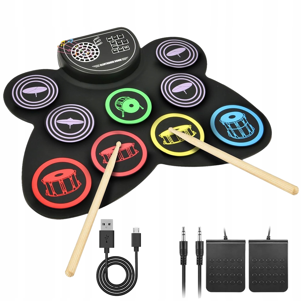 Barevná Sada Elektronických Bicích Stojan Sada Pedálů