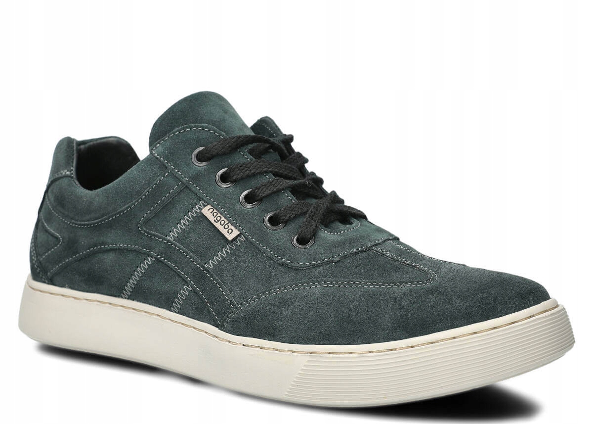 Nagaba 427 Grafit Velur Pohodlné Kožené Polské Pánské Polobotky