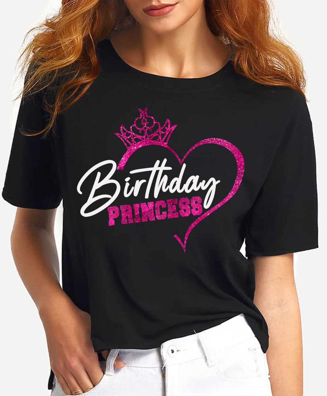 

Koszulka Urodziny Birthday Princess Brokat S