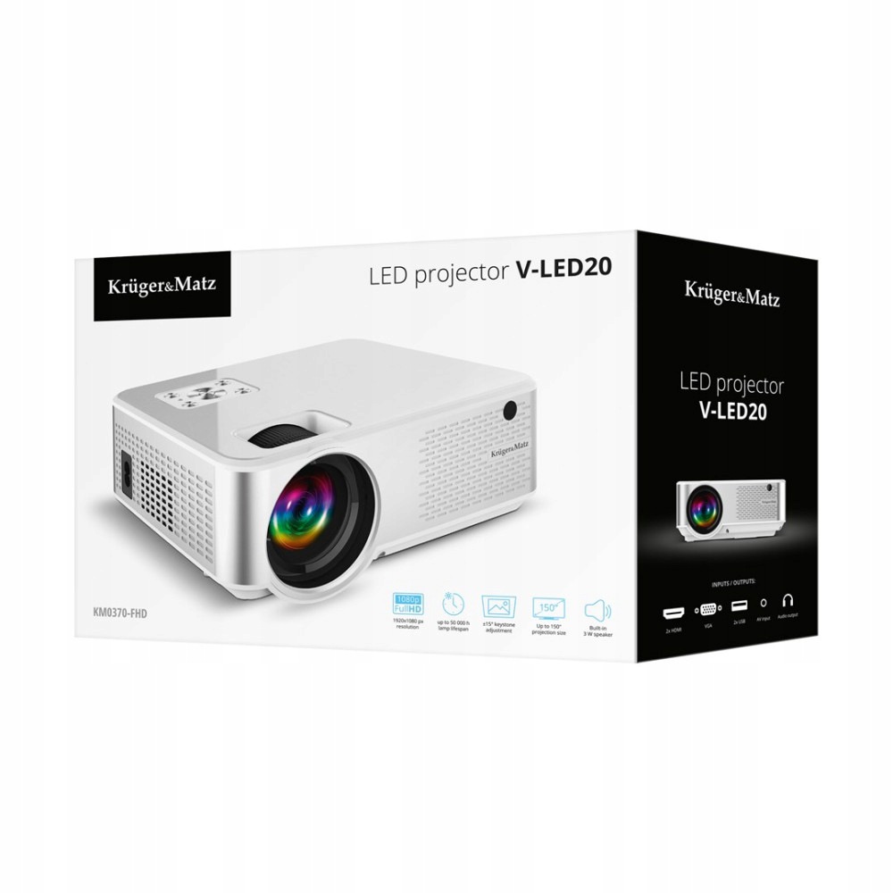 Led projektor Kruger&Matz V-LED20 Full Hd