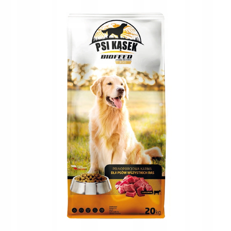 Levně Krmivo suché BioFeed hovězí s vysokým obsahem bílkovin 20 kg