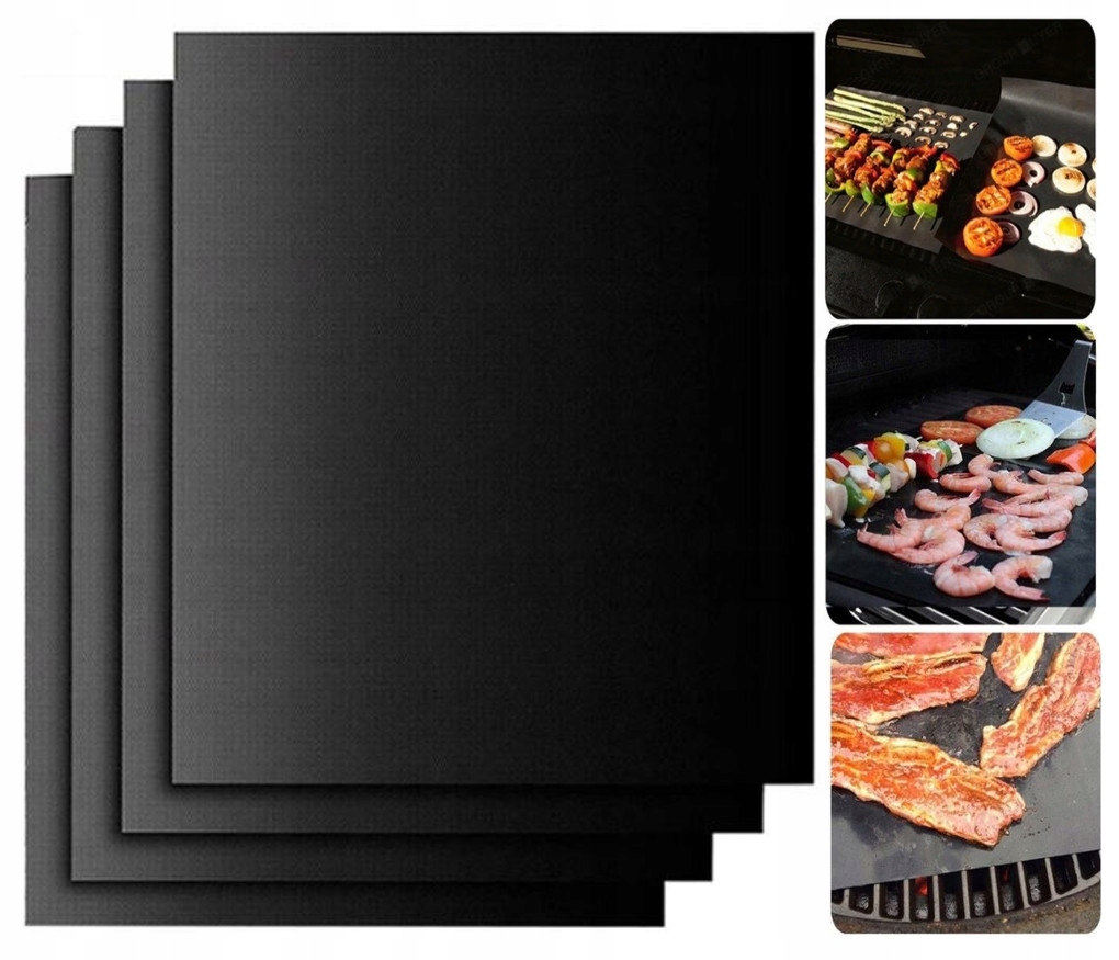 

4 szt x Mata Teflonowa Na Grill Tacki Do Pieczenia