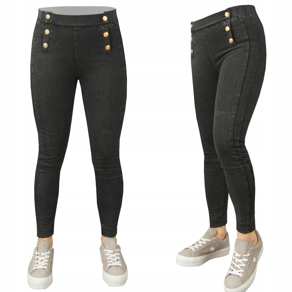 

Leginsy spodnie Jeansowe getry Guziczki, N 116-122