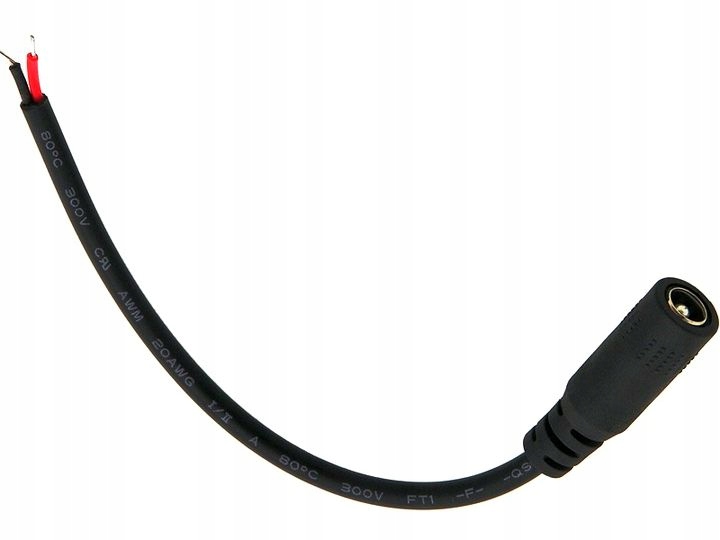 

Gniazdo zasilające DC 2.1/5.5+ kabel przewód Led