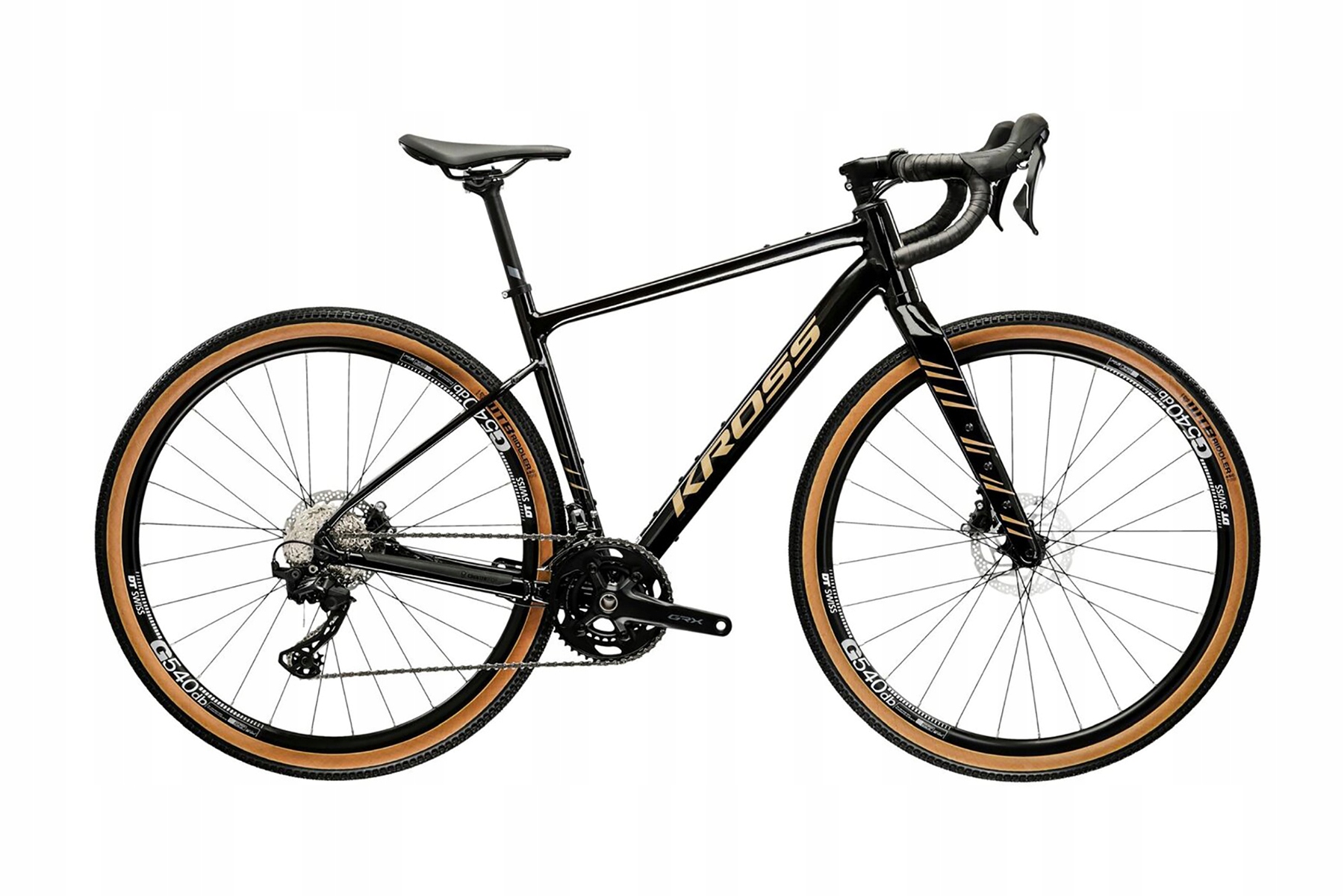 Kross Esker 6.0 gravel M (19") 2025 czarny złoty połysk