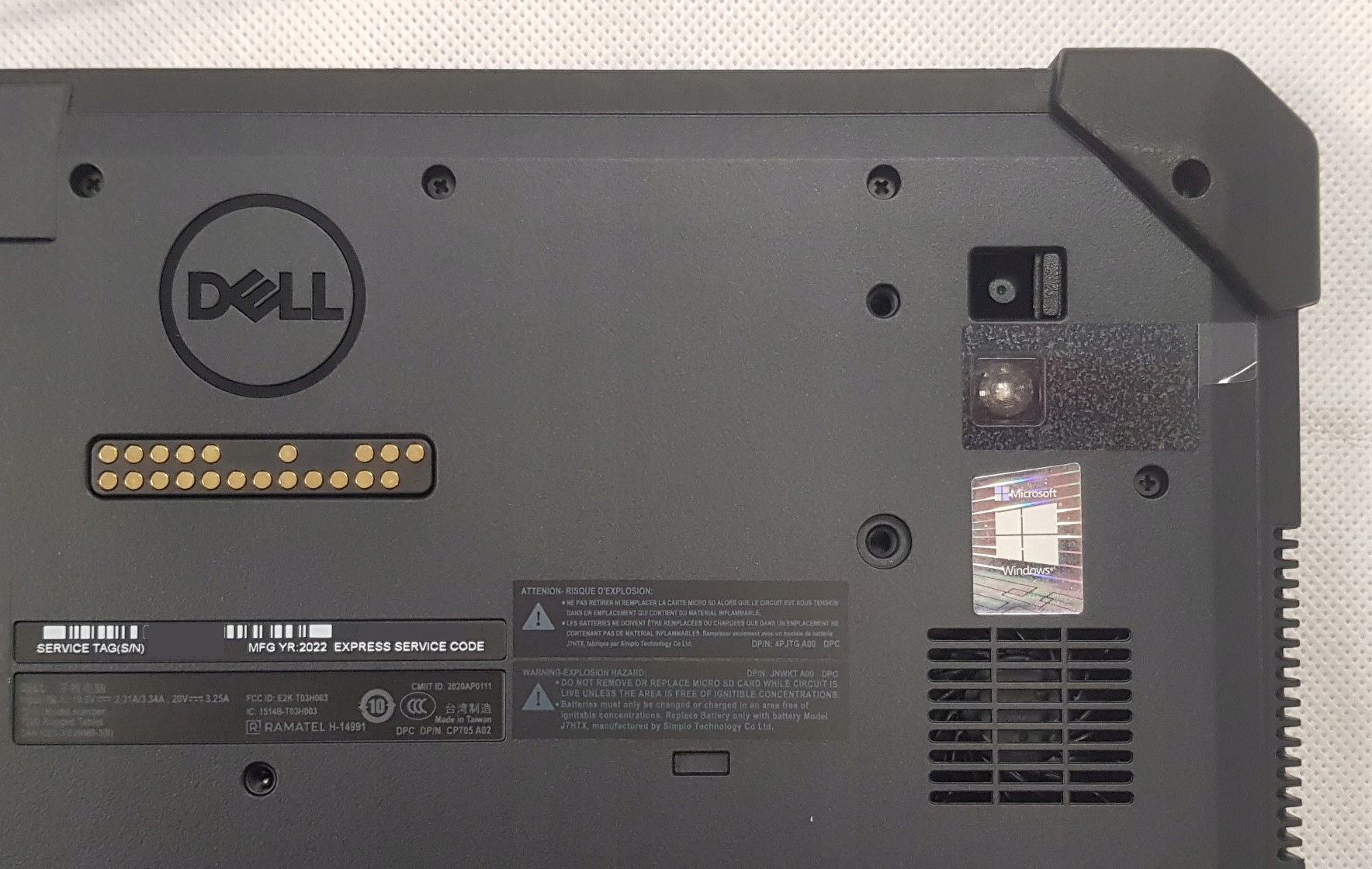 Dell 7220 Rugged i5Quad 8/256 NVMe TFHD Hello GPS Rozdzielczość (px) 1920 x 1080