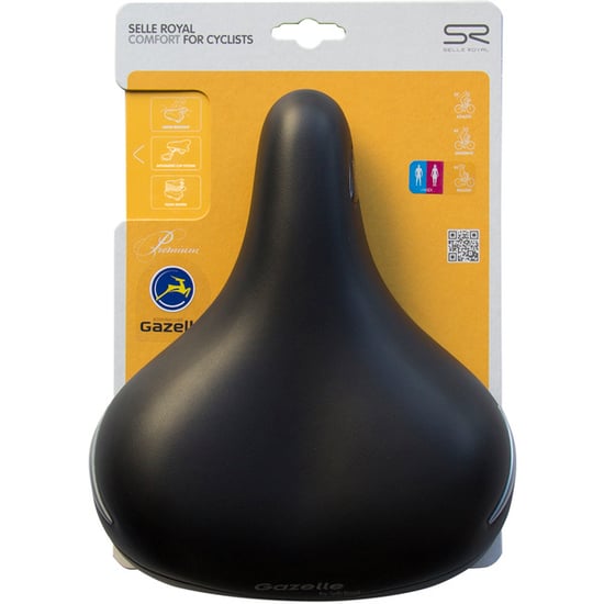 Pohodlné sedlo Selle Royal Jewel 5022 uec černé originál Gazelle