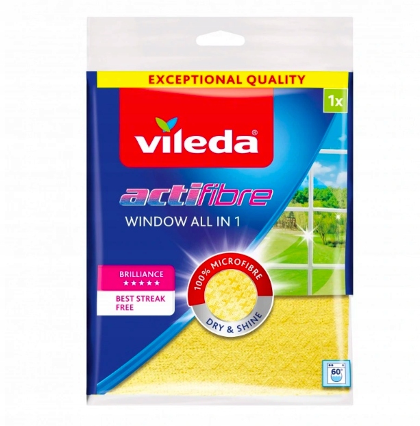 

Żółta Ściereczka Vileda Do Szyb Okienna Actifibre